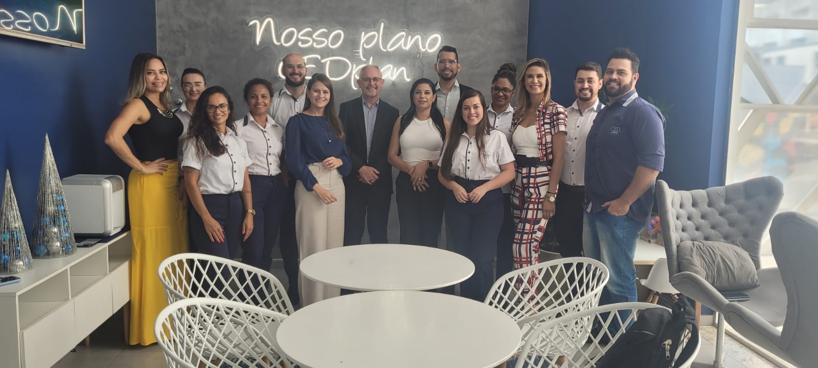 Equipe CEDplan e Simetria no Saguão da CEDplan